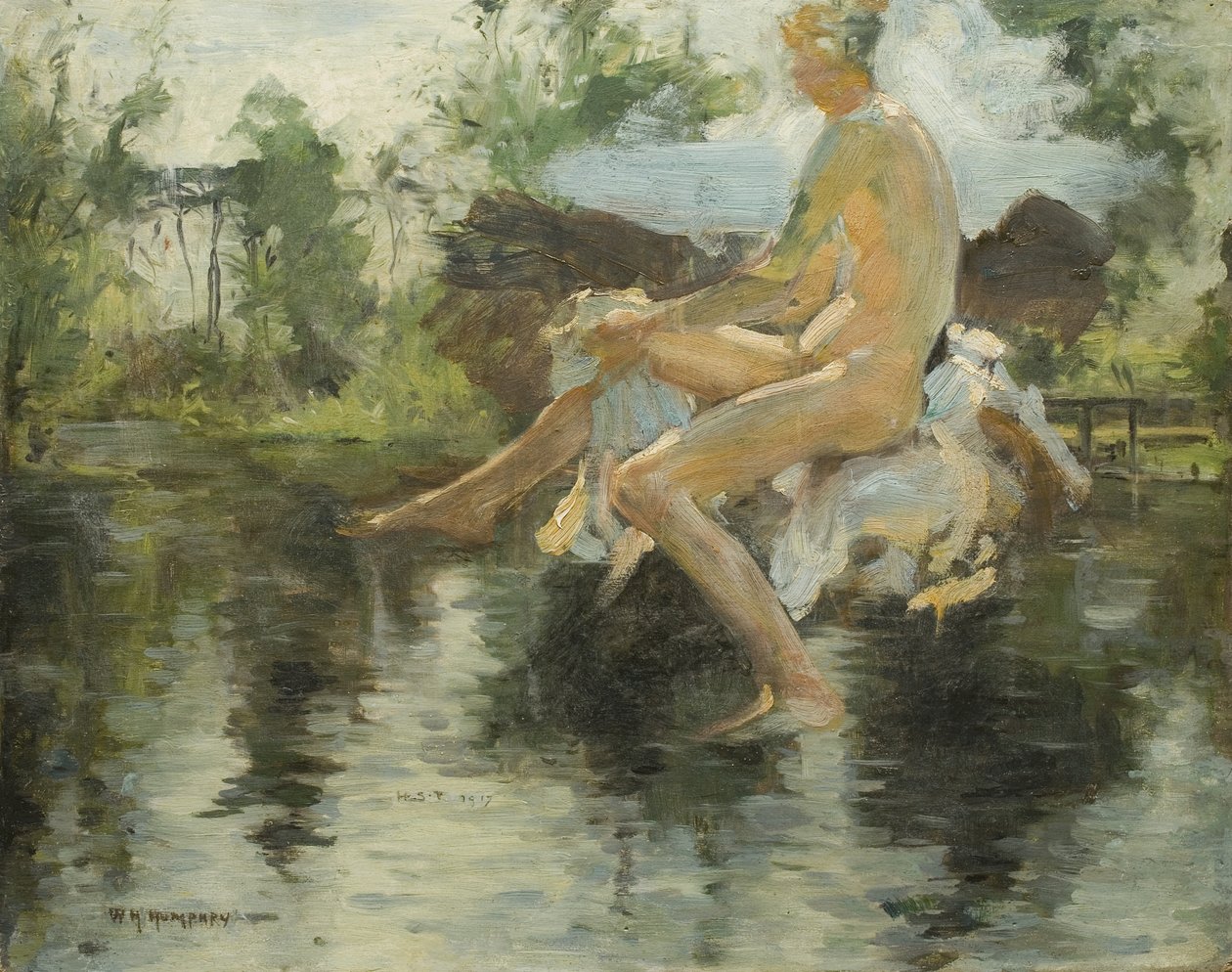 رسم لفتى جالس ، 1917 بواسطة هنري سكوت توك