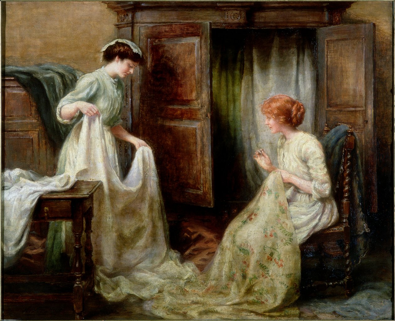 خزانة الكتان ، c.1900 بواسطة هنري ستريكر