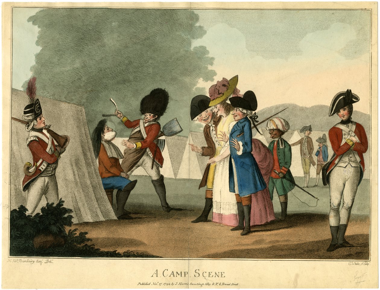 مشهد معسكر 1794 بواسطة هنري ويليام بنبري