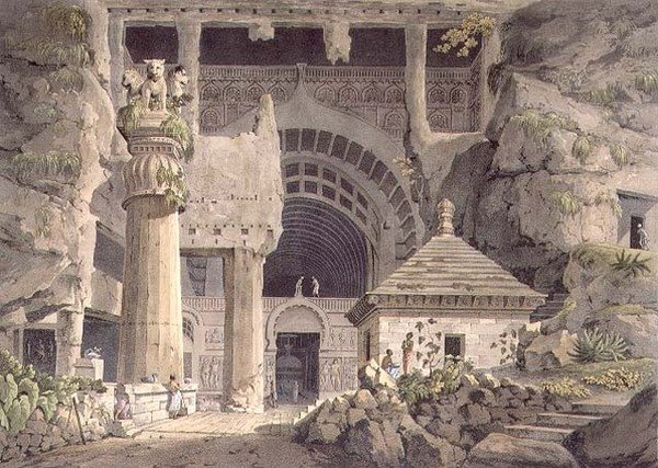 الحفريات القديمة في كارلي ، اللوحة الرابعة عشرة ، نقشها دانيال هافيل (1785-1826) 1809 (نقش) بواسطة هنري (بعد) الملح