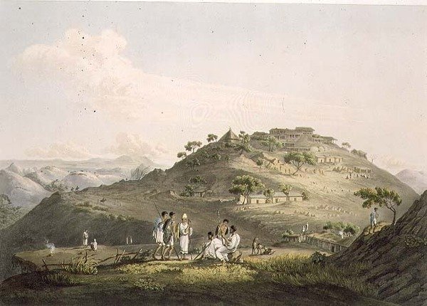 بلدة ديكسان في الحبشة ، نقشها دانيال هافيل (1785-1826) 1809 (أكواتينت) بواسطة هنري (بعد) الملح