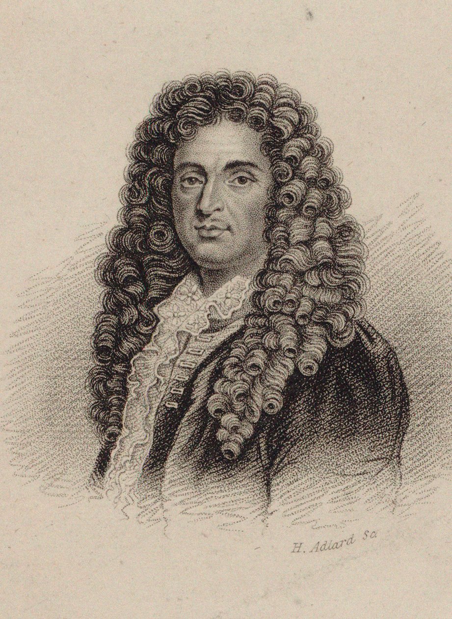 صورة للمؤلف جان بابتيست لولي 1632-1687. بواسطة هنري أدلارد