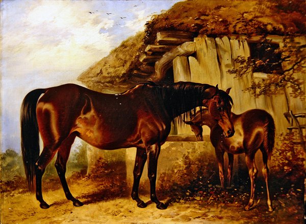 الفرس والمهر (زيت على ظهر السفينة) بواسطة هنري بارود