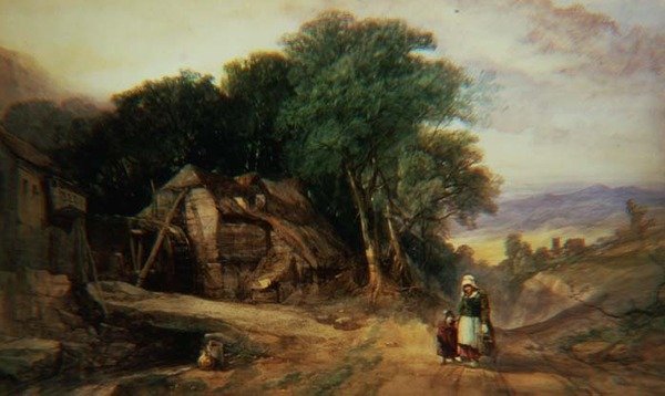 على حدود دارتمور ، حوالي عام 1840 (ألوان مائية على ورق) بواسطة هنري برايت