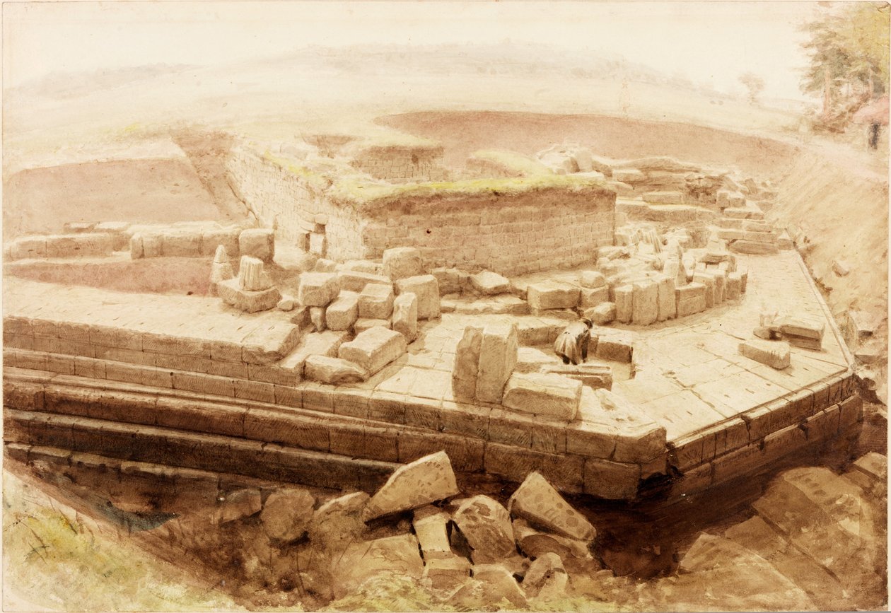Cilurnum أو Chesters (غواش وقلم رصاص وألوان مائية على ورق) بواسطة هنري بوردون ريتشاردسون