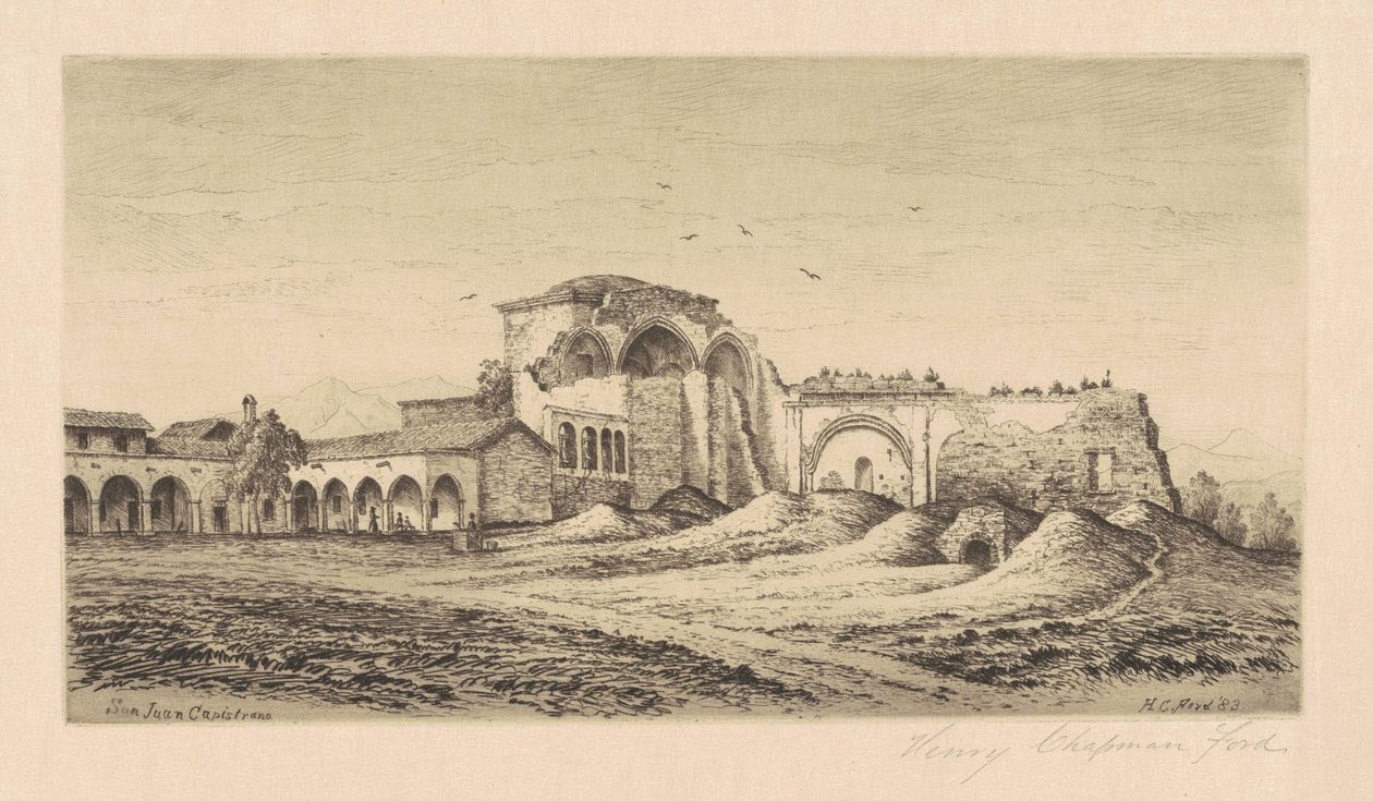 مهمة سان خوان كابيسترانو ، 1883. بواسطة هنري تشابمان فورد