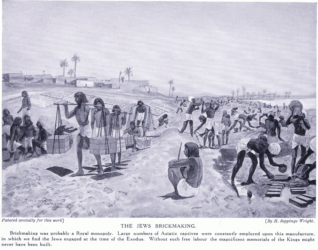 اليهود صناعة الطوب ، ج .1920 بواسطة هنري تشارلز سيبينجز رايت