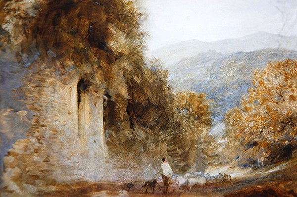 منظر رومانسي ، حوالي 1849 (ألوان مائية على ورق) بواسطة هنري كلارنس وايت