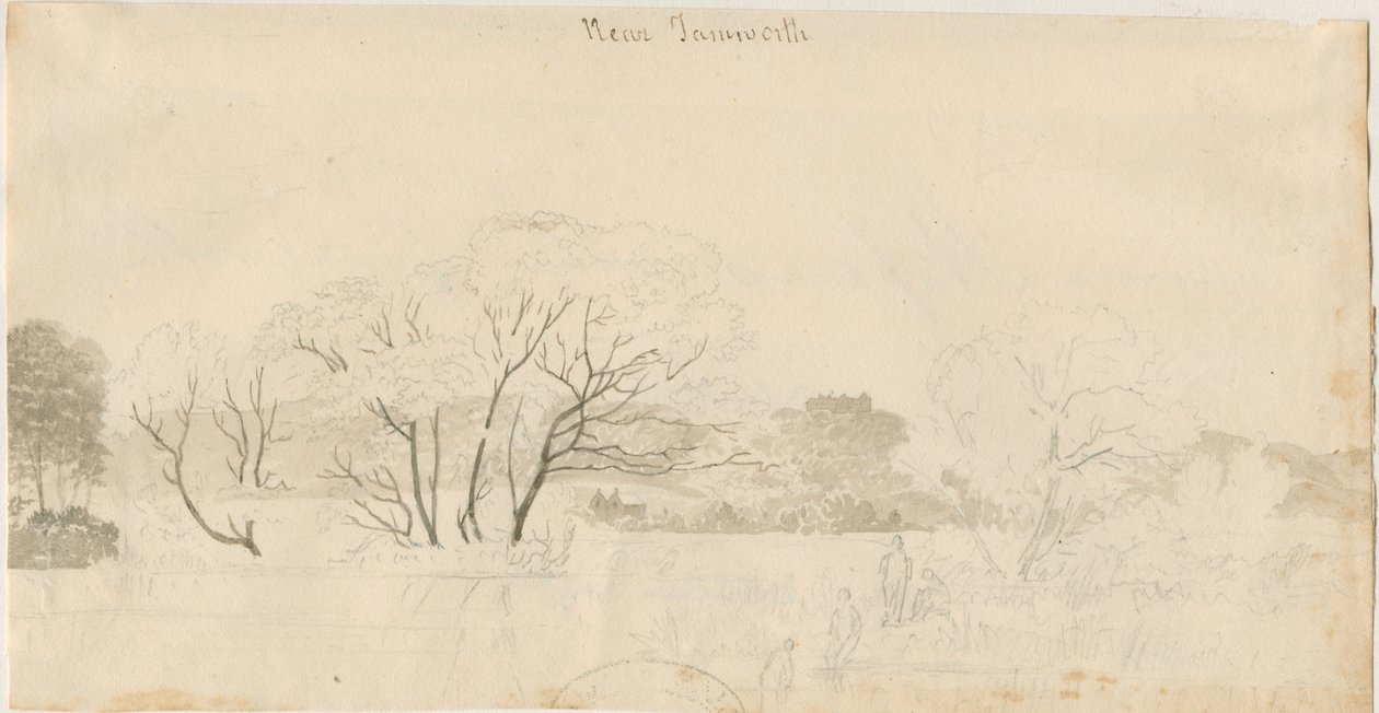 تامورث - منظر بعيد: الرسم بقلم الرصاص ، و [1788-1855] (رسم) بواسطة هنري كرزون ألبورت