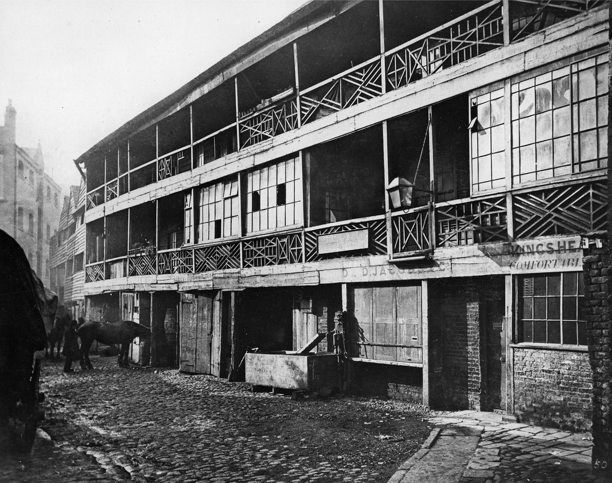 King&39;s Head Inn Yard ، ساوثوارك ، c.1881 بواسطة هنري ديكسون
