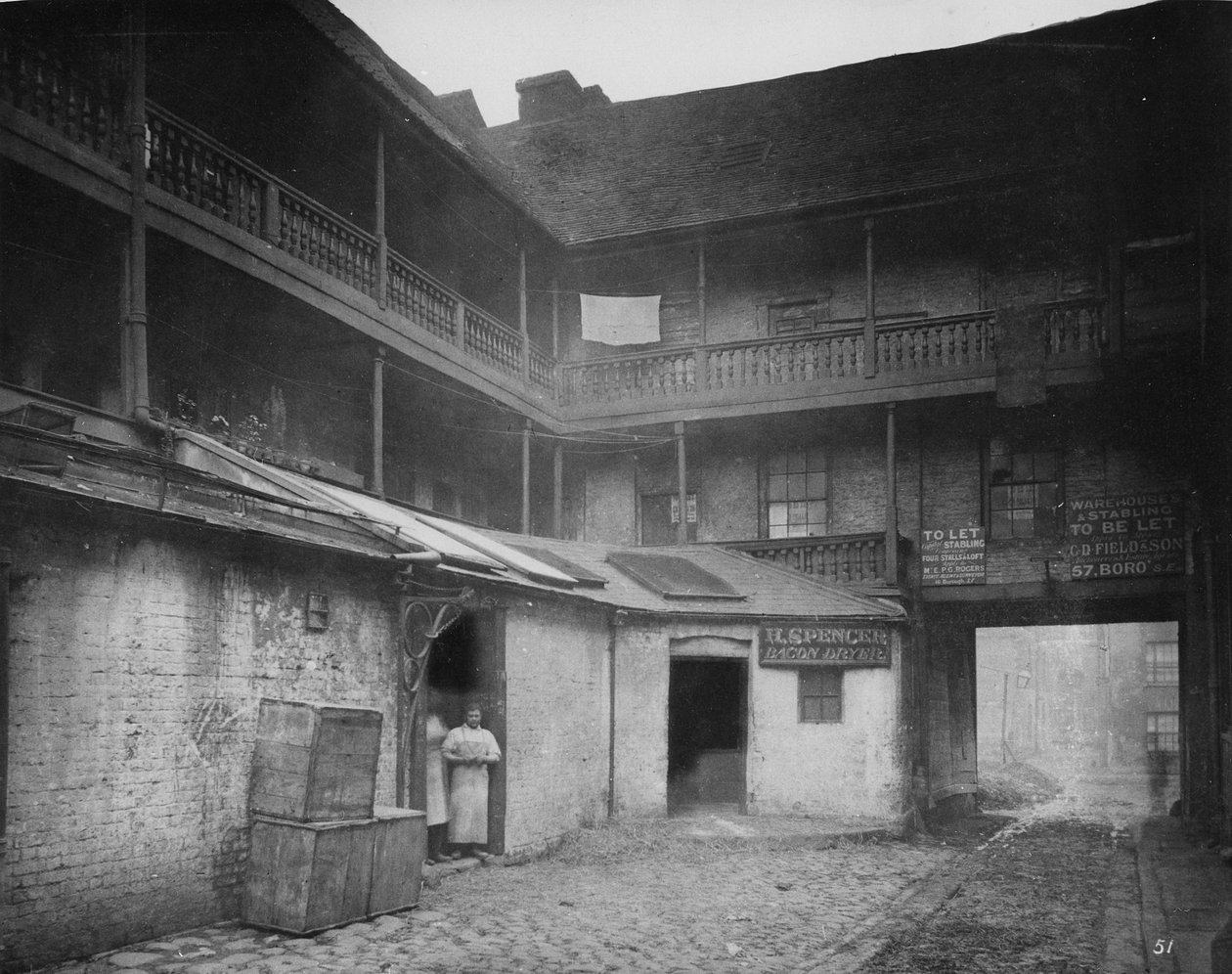 وايت هارت إن يارد ، ساوثوارك ، c.1881 بواسطة هنري ديكسون