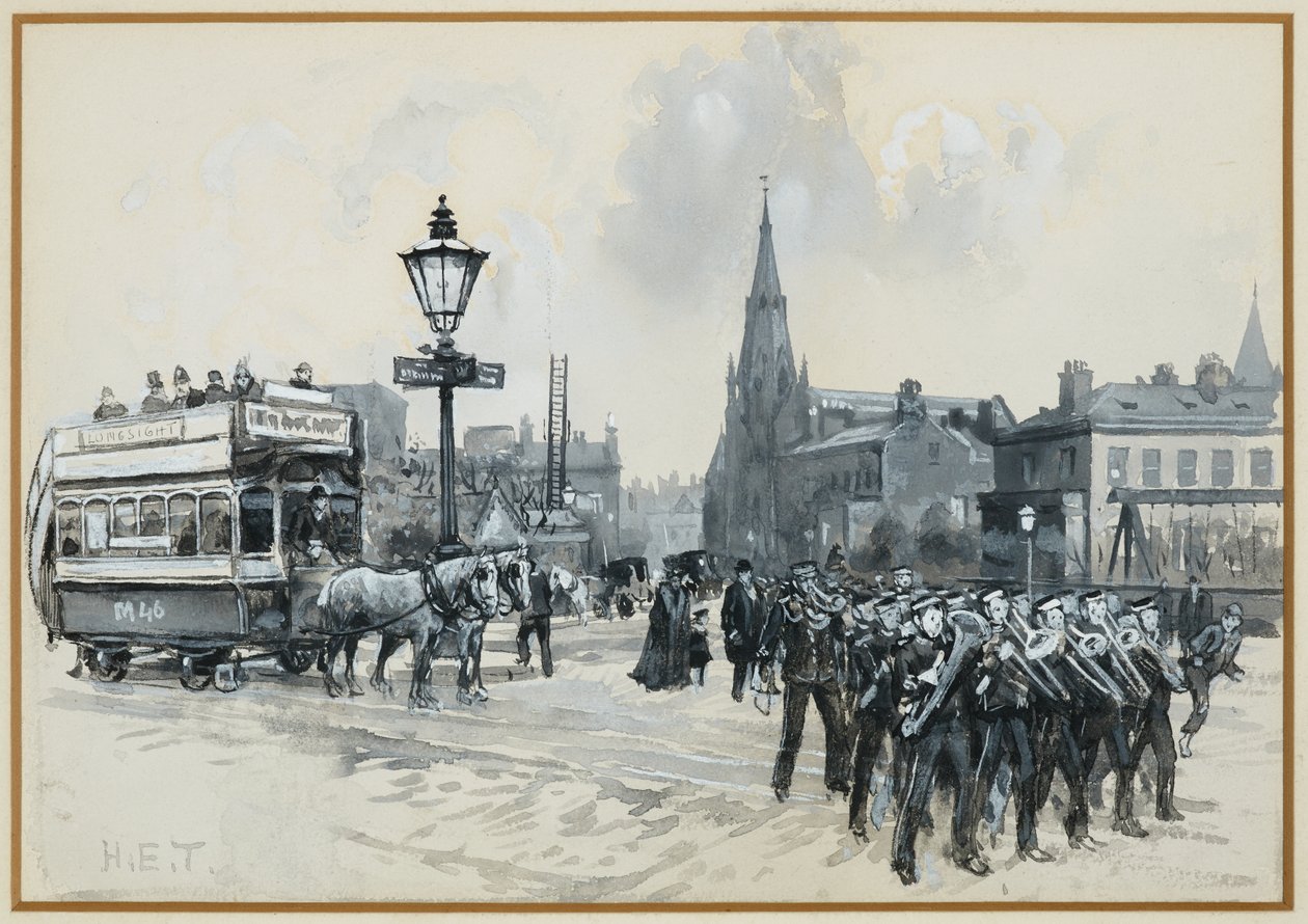 Ardwick Green and Methodist Free Church. كنيسة أردويك جرين والميثودية الحرة بواسطة هنري إدوارد تدمرش