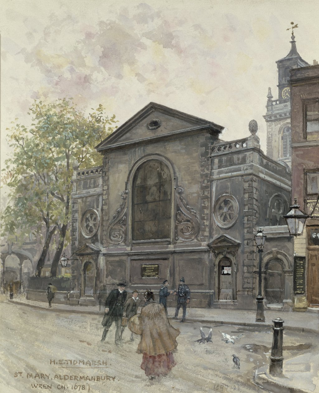 سانت ماري Aldermanbury بواسطة هنري إدوارد تدمرش