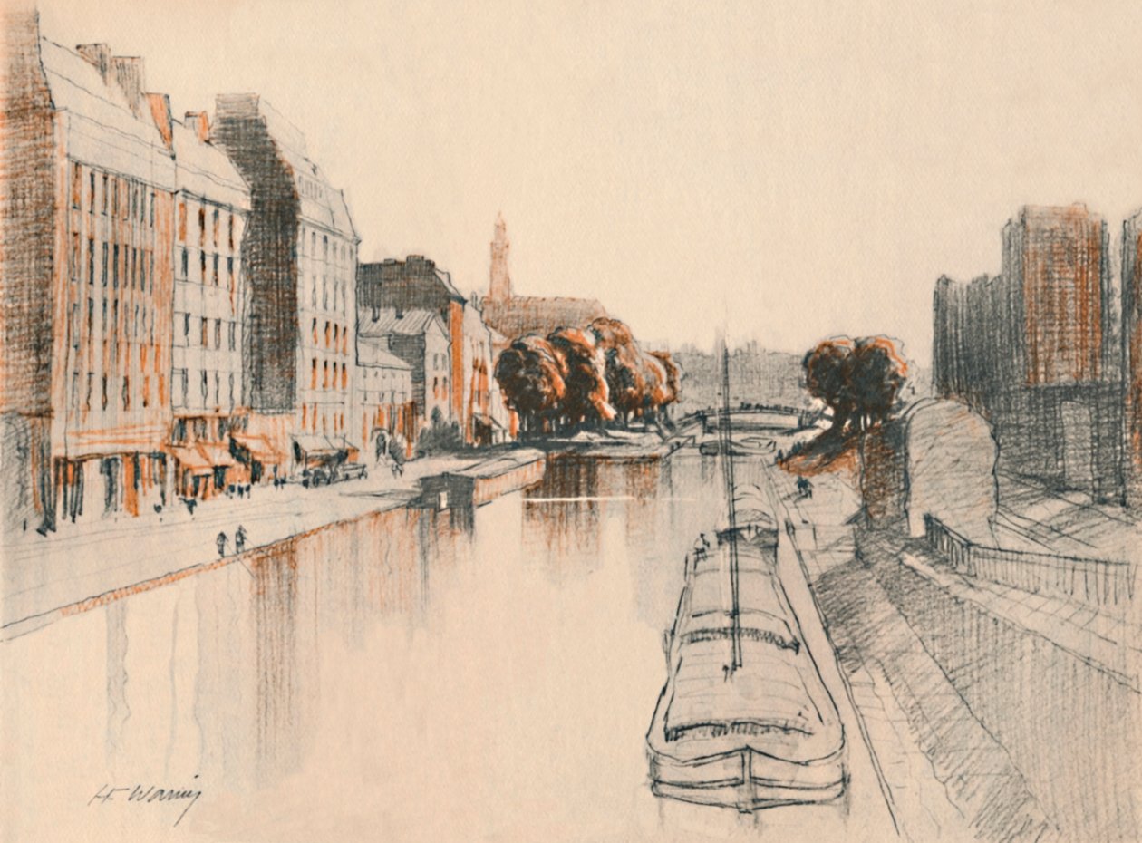 قناة سانت مارتن ، c1927 ، 1927 بواسطة هنري فرانكس وارينج