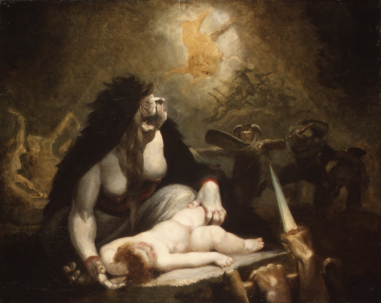 The Night-Hag يزور ساحرات لابلاند ، 1796. بواسطة يوهان هاينريش فوسلي