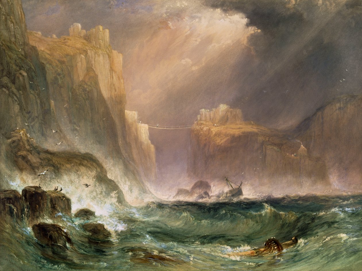 Carrick-y-Rede ، ساحل أنتريم بواسطة هنري جاستينو