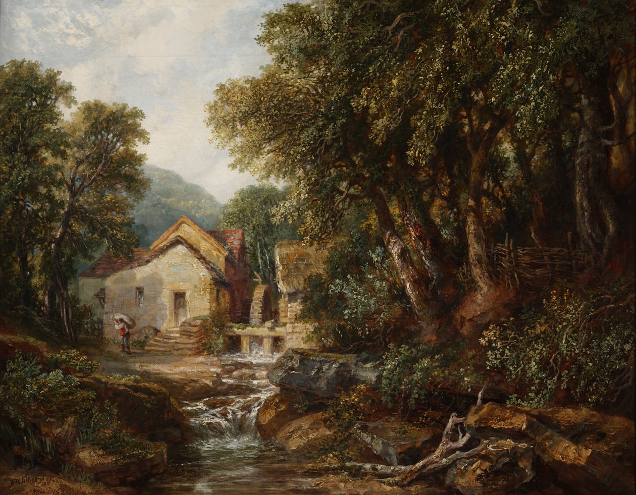 طاحونة في Rowsley ، ديربيشاير ، 1867 بواسطة خطوط هنري هاريس