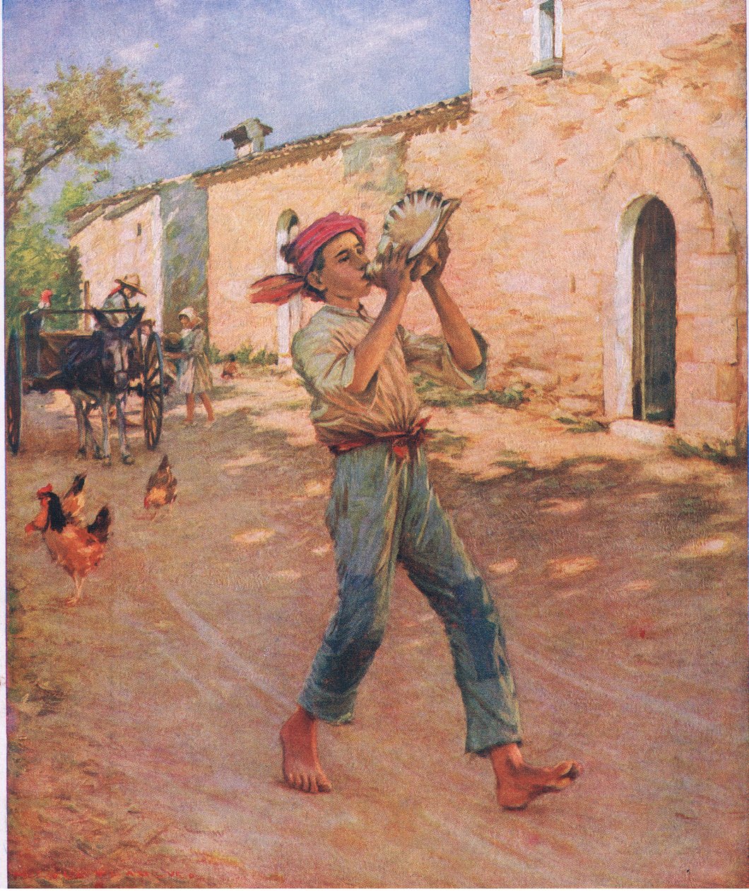 أسماك تبكي في إسبانيا ، رسم توضيحي من مجلتي ، 1925 بواسطة هنري هربرت لا ثانج