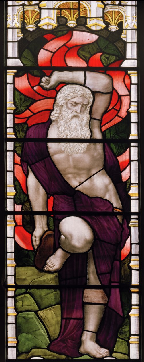 Evesham ، All Saints ، James Powell & Sons ، Henry Holiday ، Moses ، 1882 بواسطة هنري عطلة