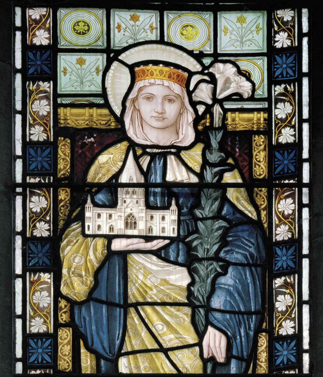 St Frideswide ، c1872 (زجاج ملون) بواسطة هنري عطلة