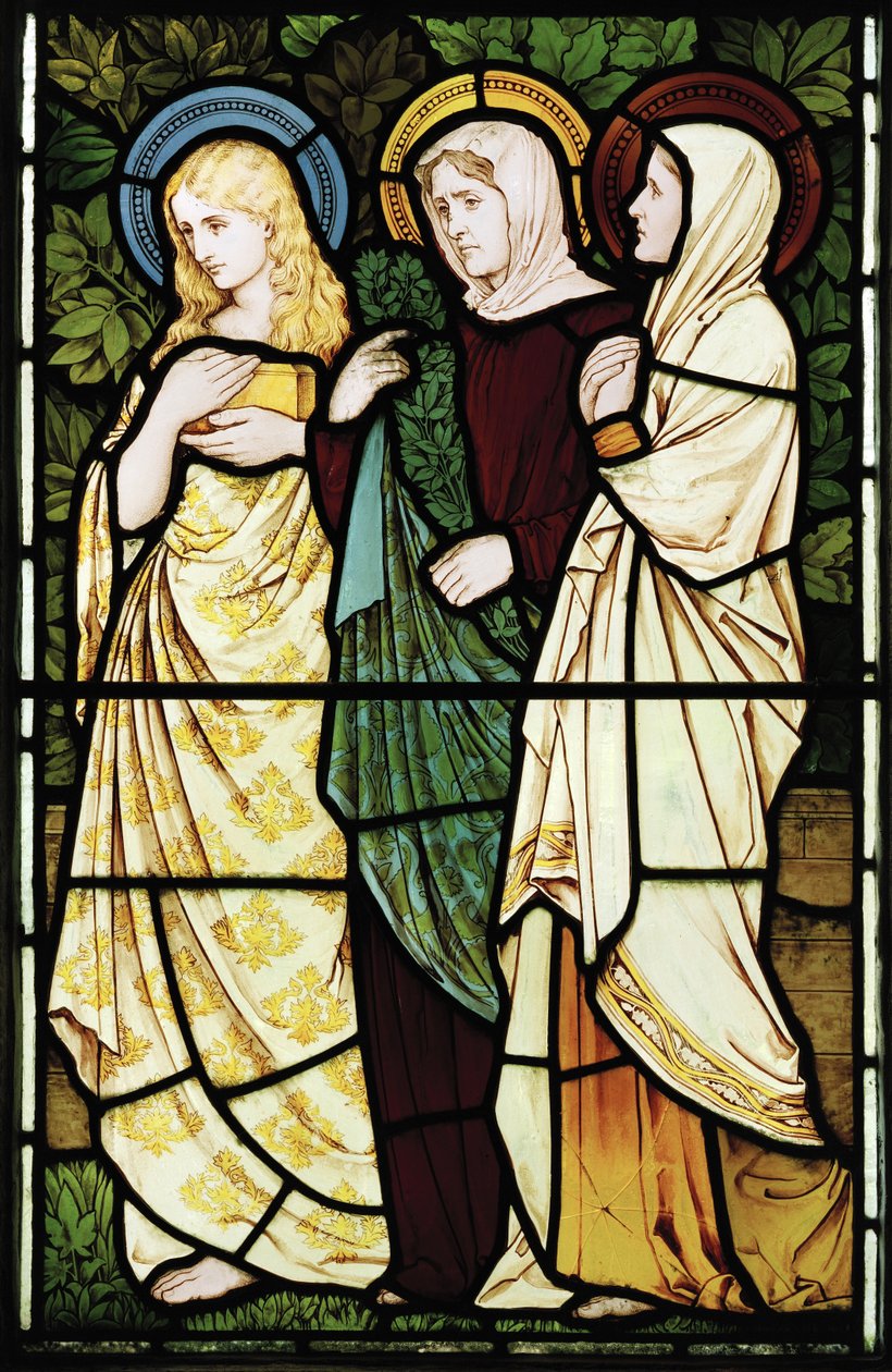 The Three Marys ، 1874 (زجاج ملون) بواسطة هنري عطلة