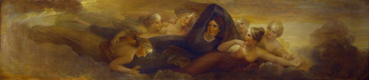 ليلة ، مع الثريا ، 1834 (زيت على لوح الماهوجني) بواسطة هنري هوارد