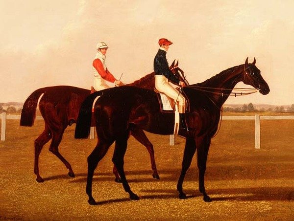 The Racehorses "Charles XII" و "Euclid" مع Jockeys Up بواسطة هنري هيو أرمستيد