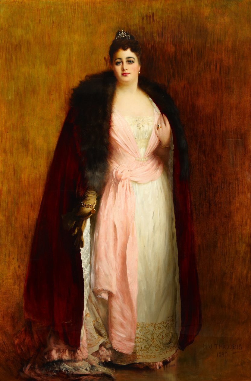 السيدة أدا لويس هيل (1844–1906) بواسطة هنري جونز ثاديوس