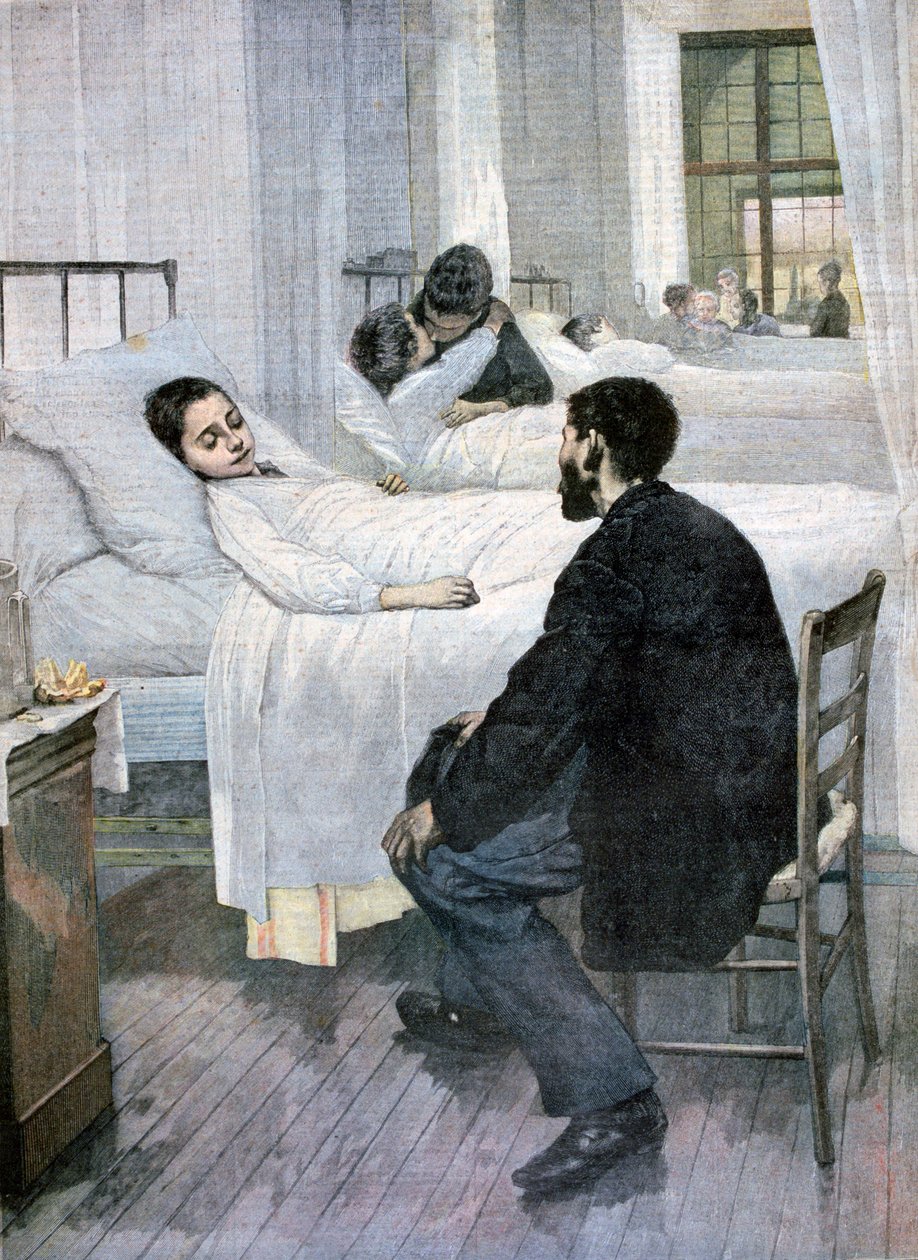 يوم الزيارة في المستشفى 1893 بواسطة هنري جول جان جوفروي