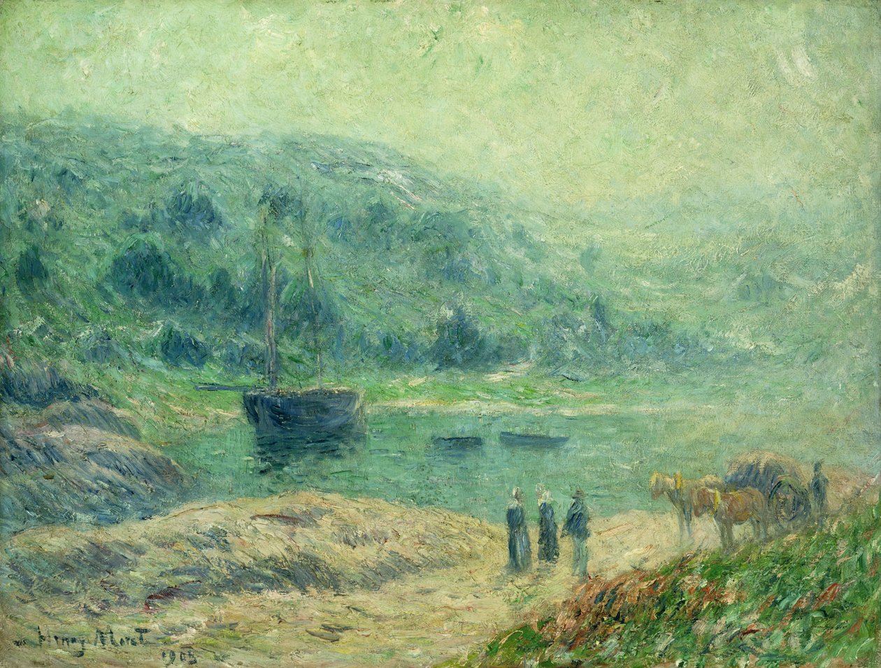 كوف في بريتاني ؛ كوف في بريتاني ، 1903 بواسطة هنري موريت