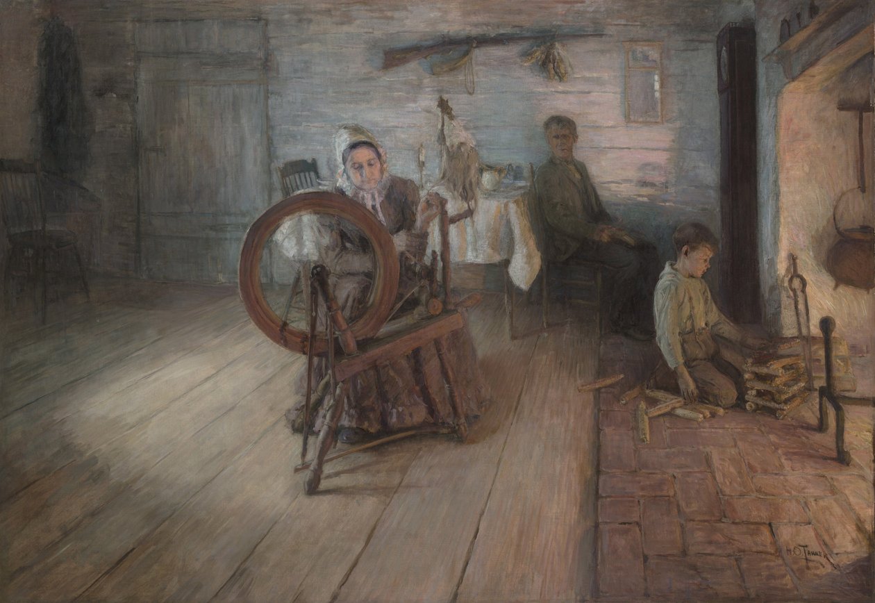الغزل بواسطة Firelight – The Boyhood of George Washington Gray ، 1894 بواسطة هنري اوساوا تانر