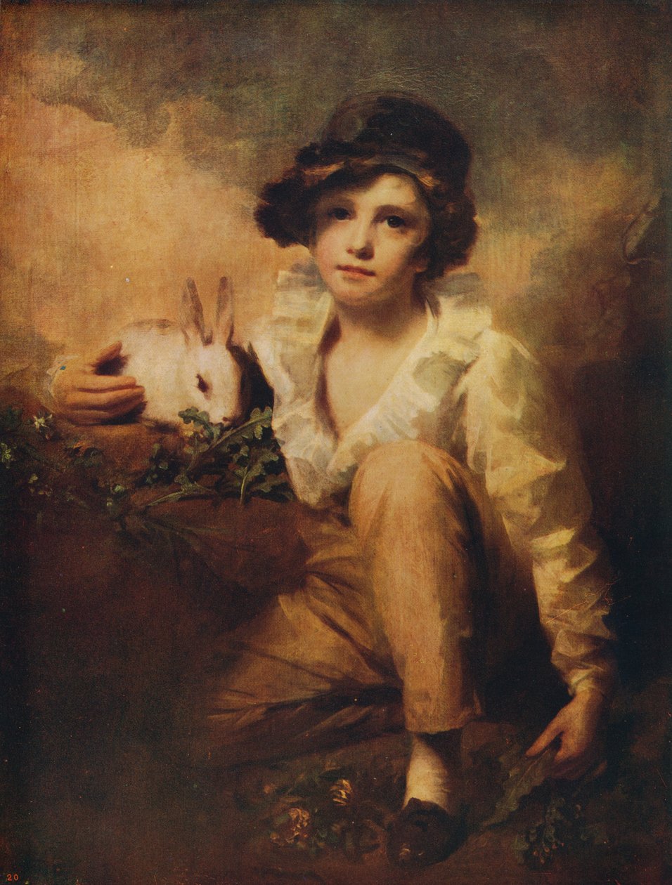 فتى وأرنب ، 1814 ، c1915 بواسطة هنري رايبورن