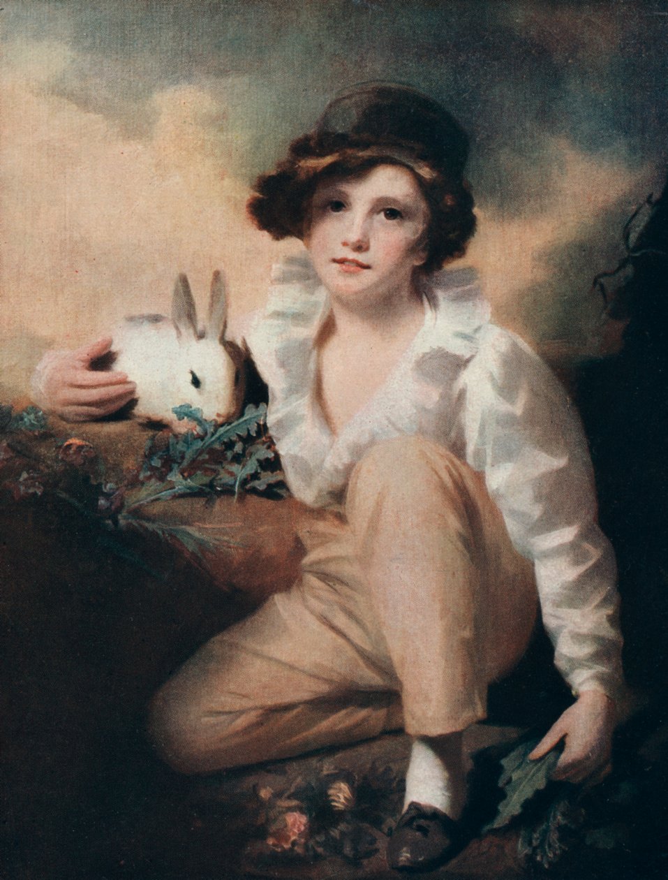 فتى مع أرنب ، c1814 1912. بواسطة هنري رايبورن