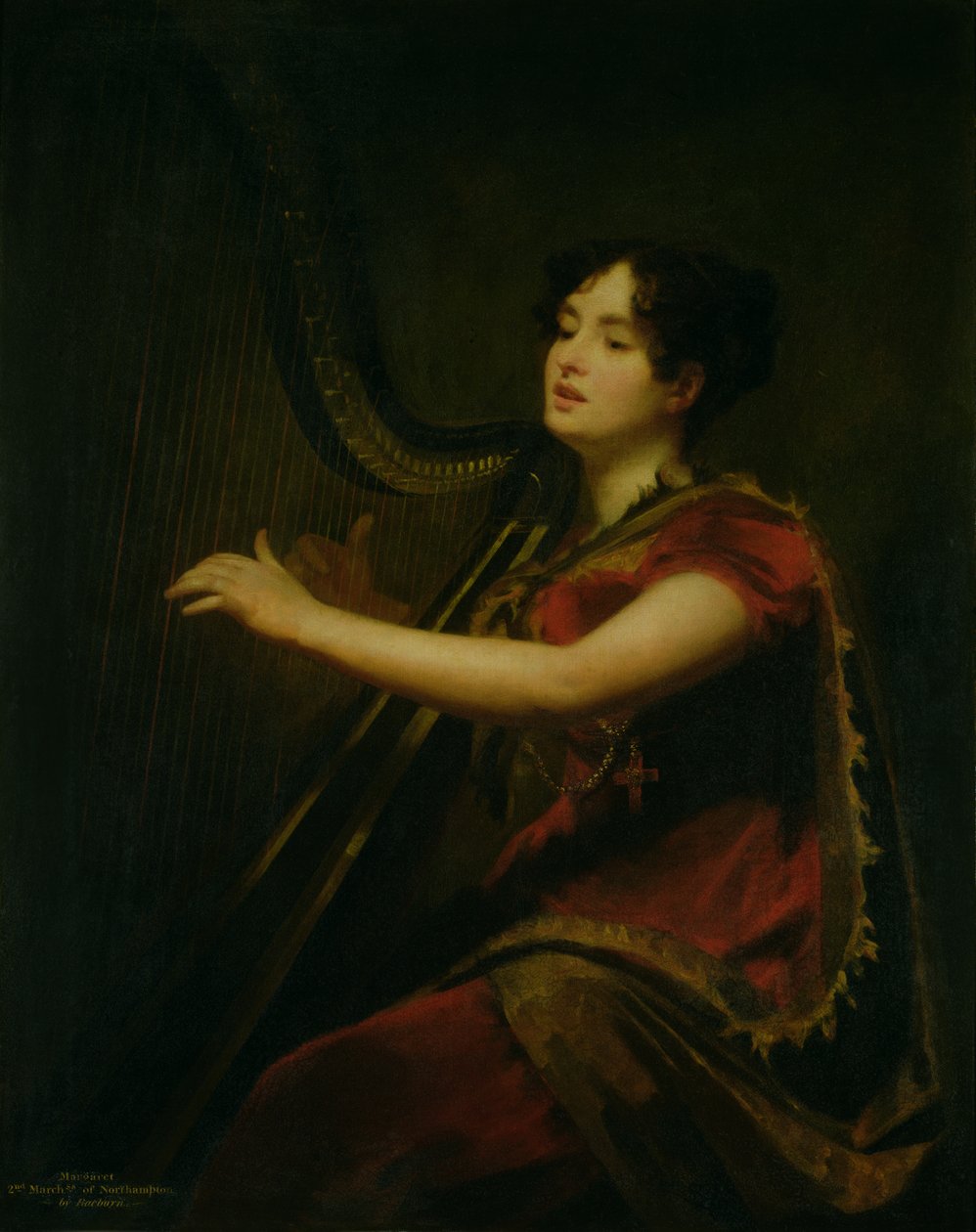 ماركيز نورثهامبتون ، عزف القيثارة ، c.1820 بواسطة هنري رايبورن