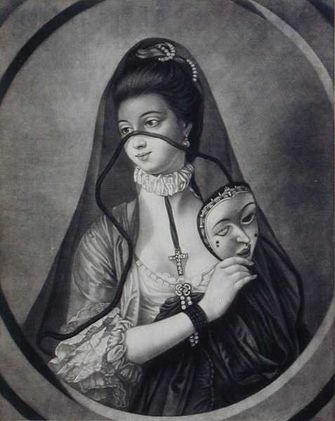 The Fair Nun Unmasked ، محفور بواسطة Carington Bowles (1744-1793) (litho) بواسطة هنري روبرت (بعد) مورلاند