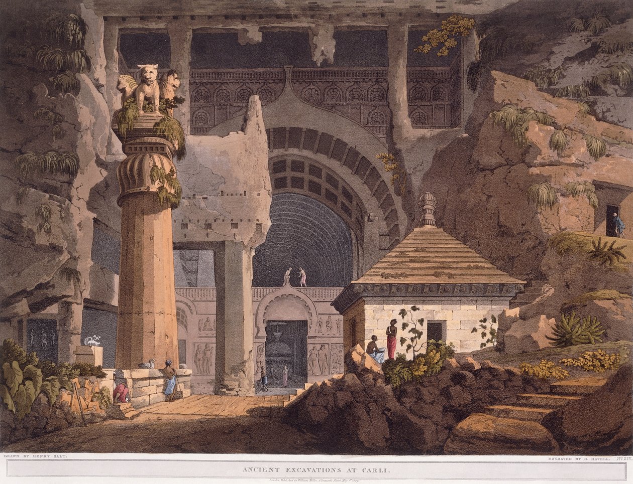 الحفريات القديمة في كارلي ، 1824 بواسطة هنري سالت