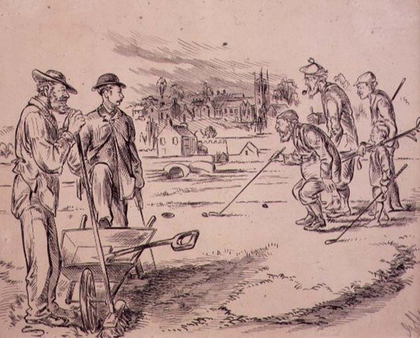 القياس ، الرسم التوضيحي من مجلة "Graphic" ، الحانة. ج 1870 (ليثو) بواسطة هنري ساندركوك
