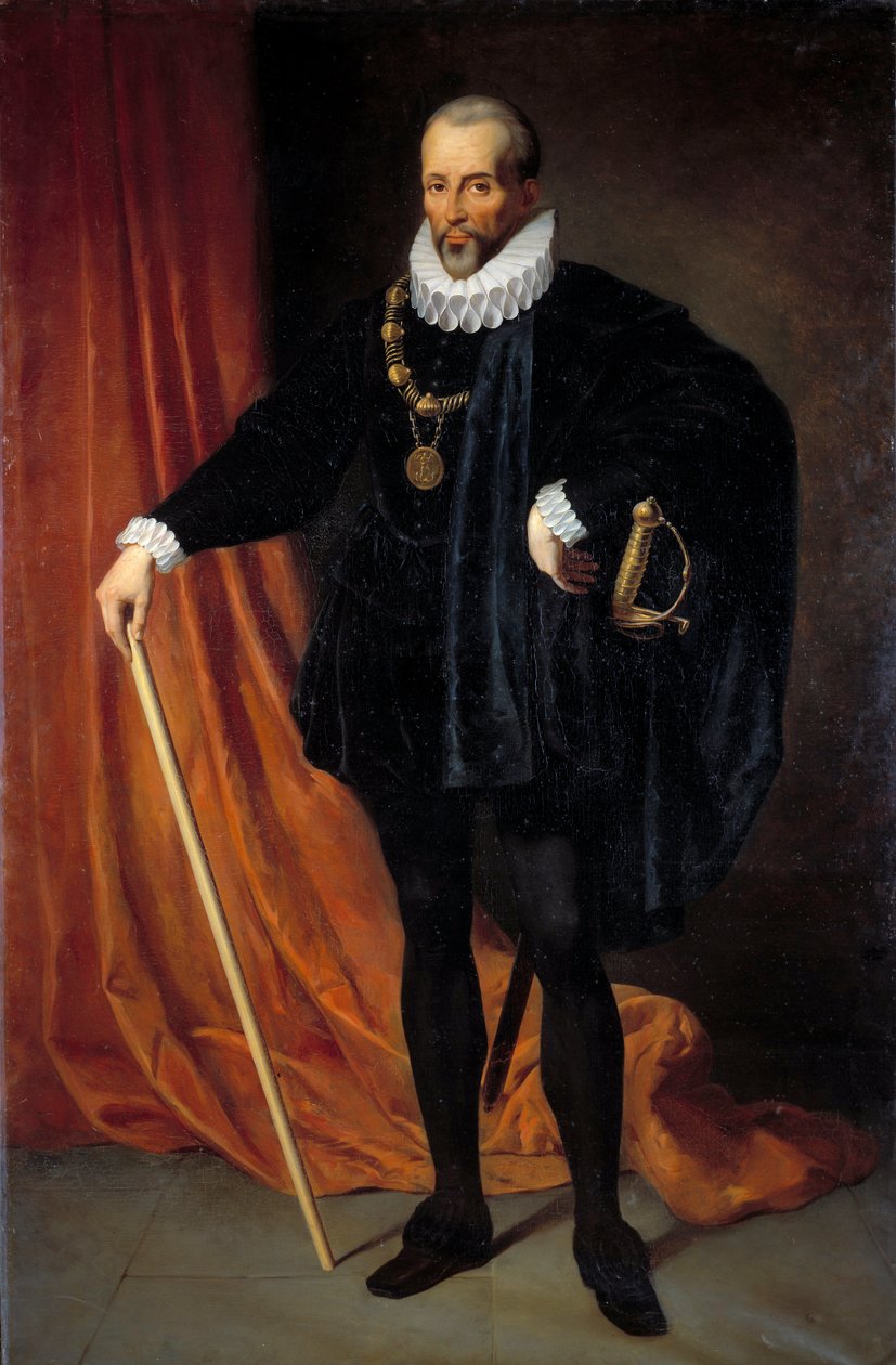 صورة في سفح Blaise de Montesquiou (1501-1577) ، اللورد الفرنسي Montluc marechal في عام 1575 ، ملازم أول من Guyenne ، يرتدي قلادة لوحة وسام القديس ميخائيل بواسطة هنري شيفر (1798-1862) القرن التاسع عشر. 2،18 × 1،42 م بواسطة هنري شيفر