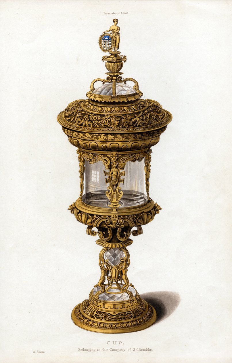 كأس ، c1558 ، 1843. بواسطة هنري شو
