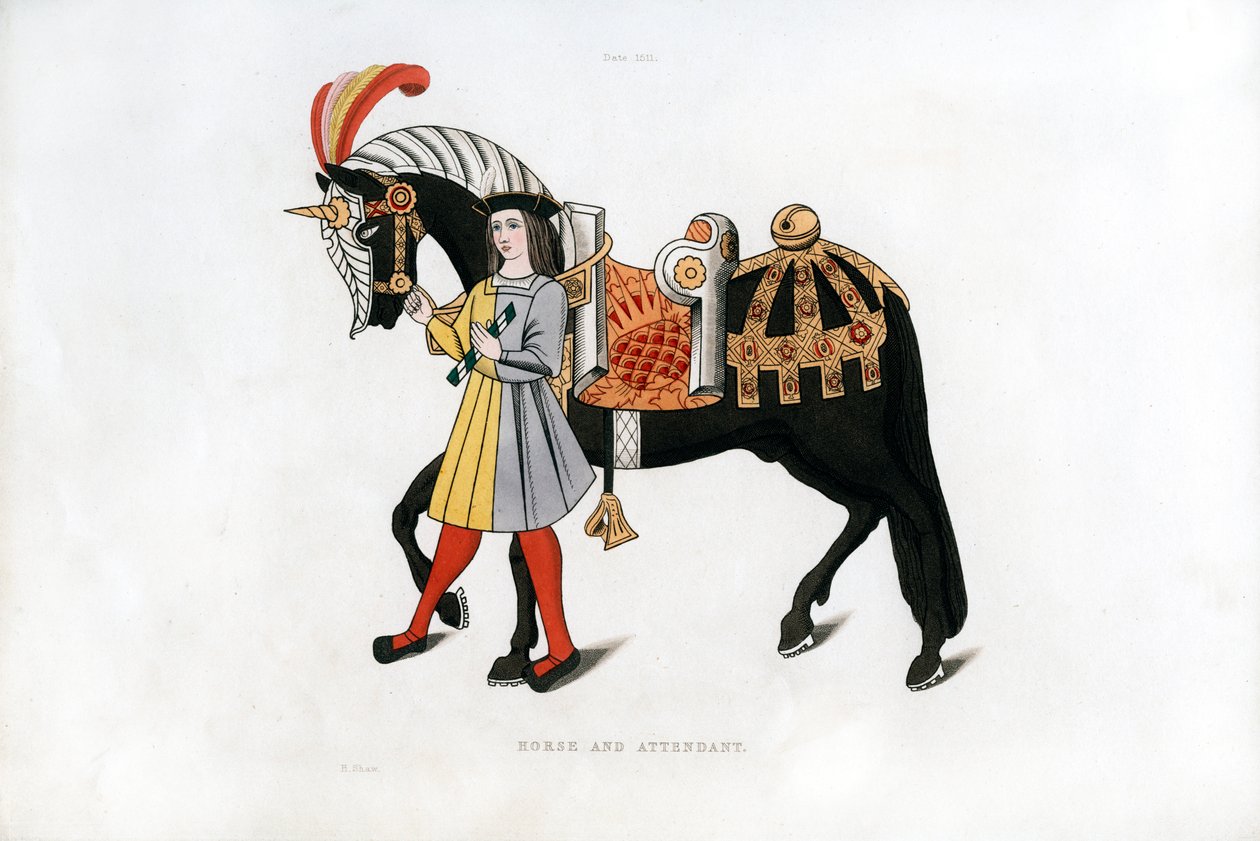 الحصان والمرافقة ، c1511 ، 1843. بواسطة هنري شو