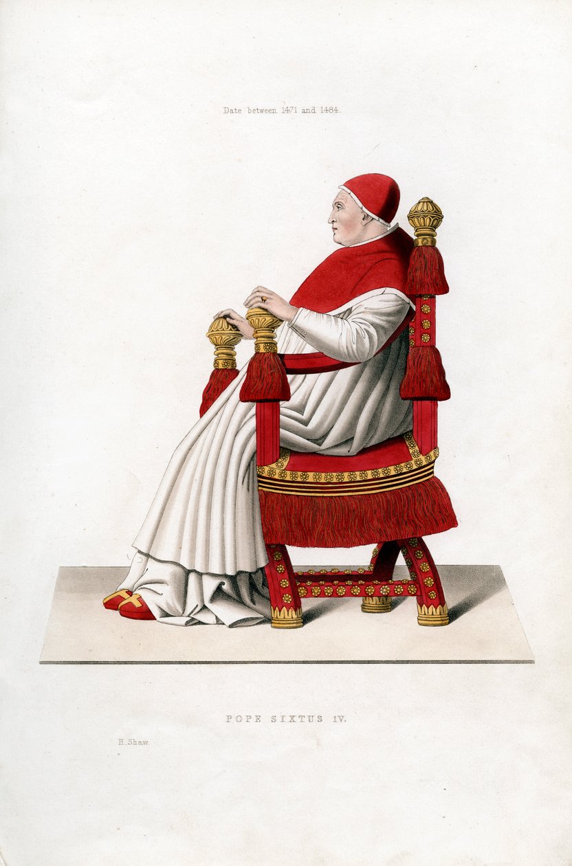 البابا سيكستوس الرابع ، 1471-1484 ، 1843. بواسطة هنري شو