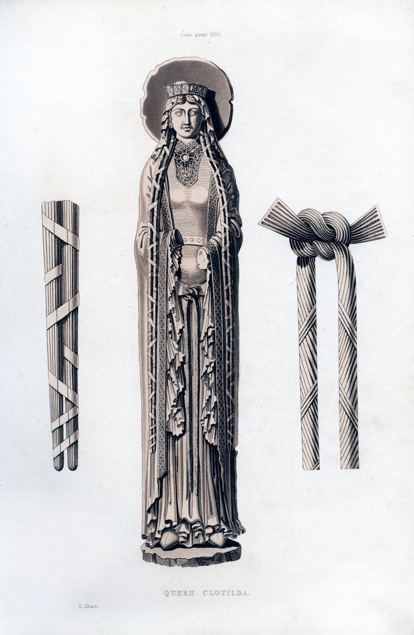 الملكة كلوتيلدا ، c1100 ، 1843. بواسطة هنري شو