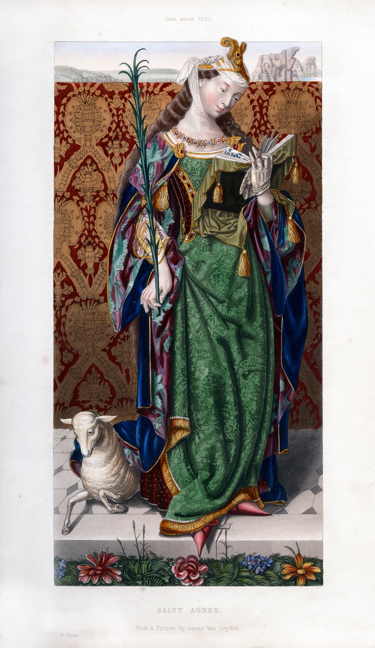 سانت أغنيس ، c1520 ، 1843. بواسطة هنري شو