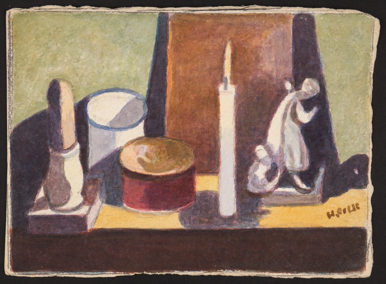 رف مضاء بإضاءة ، ج .1930 بواسطة هنري سيلك