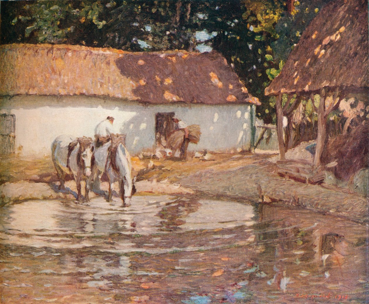 بيكاردي فارميارد ، c1900 بواسطة هنري سيلكستون هوبوود