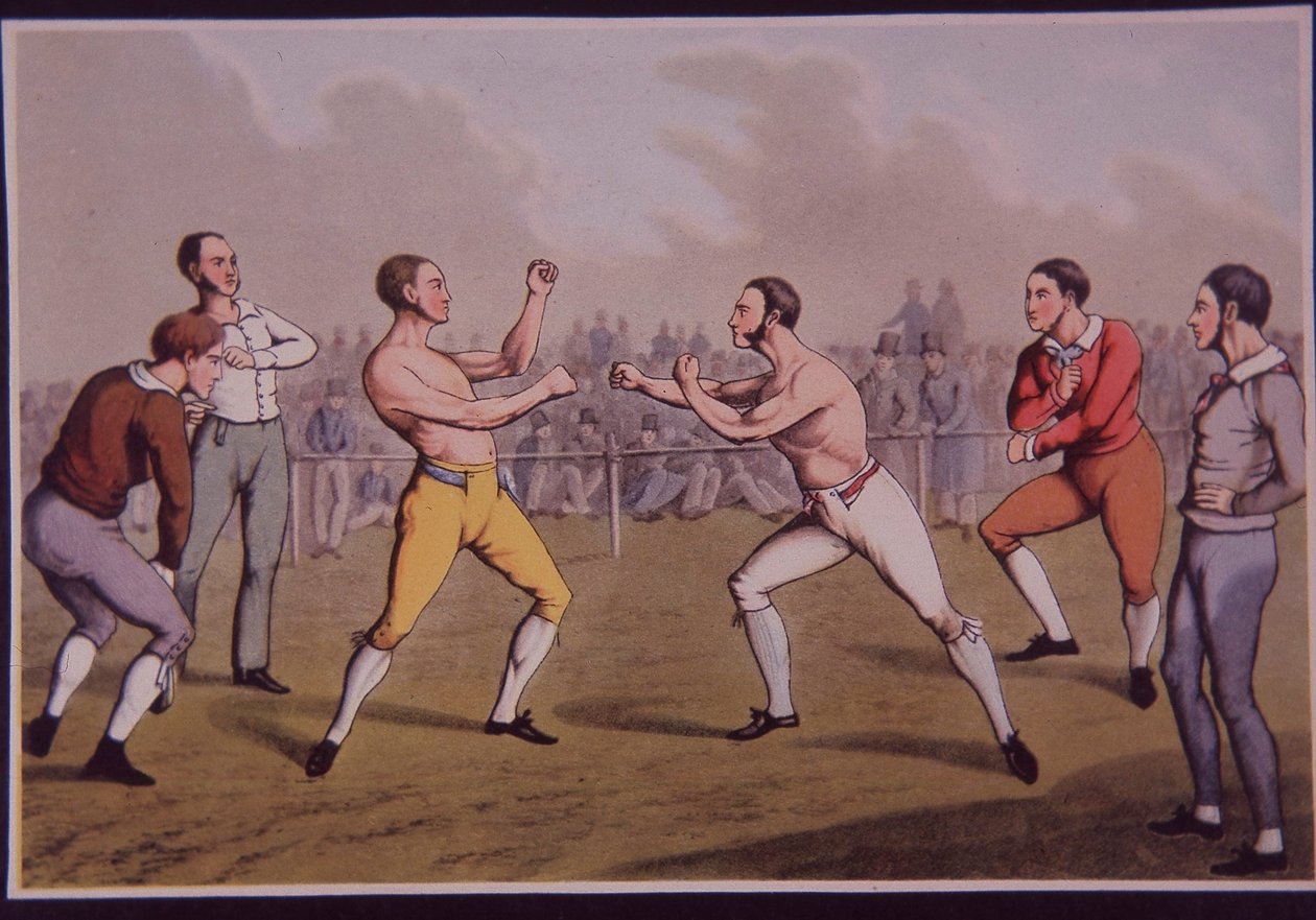 Barefist prizefight (لون ليثو) بواسطة هنري توماس الكين