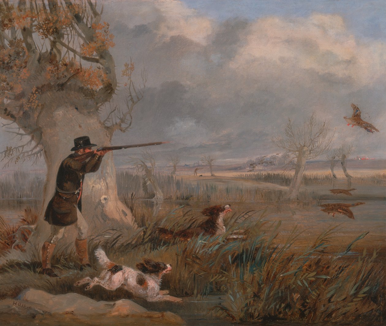 رماية البط ، كاليفورنيا. 1825. بواسطة هنري توماس الكين