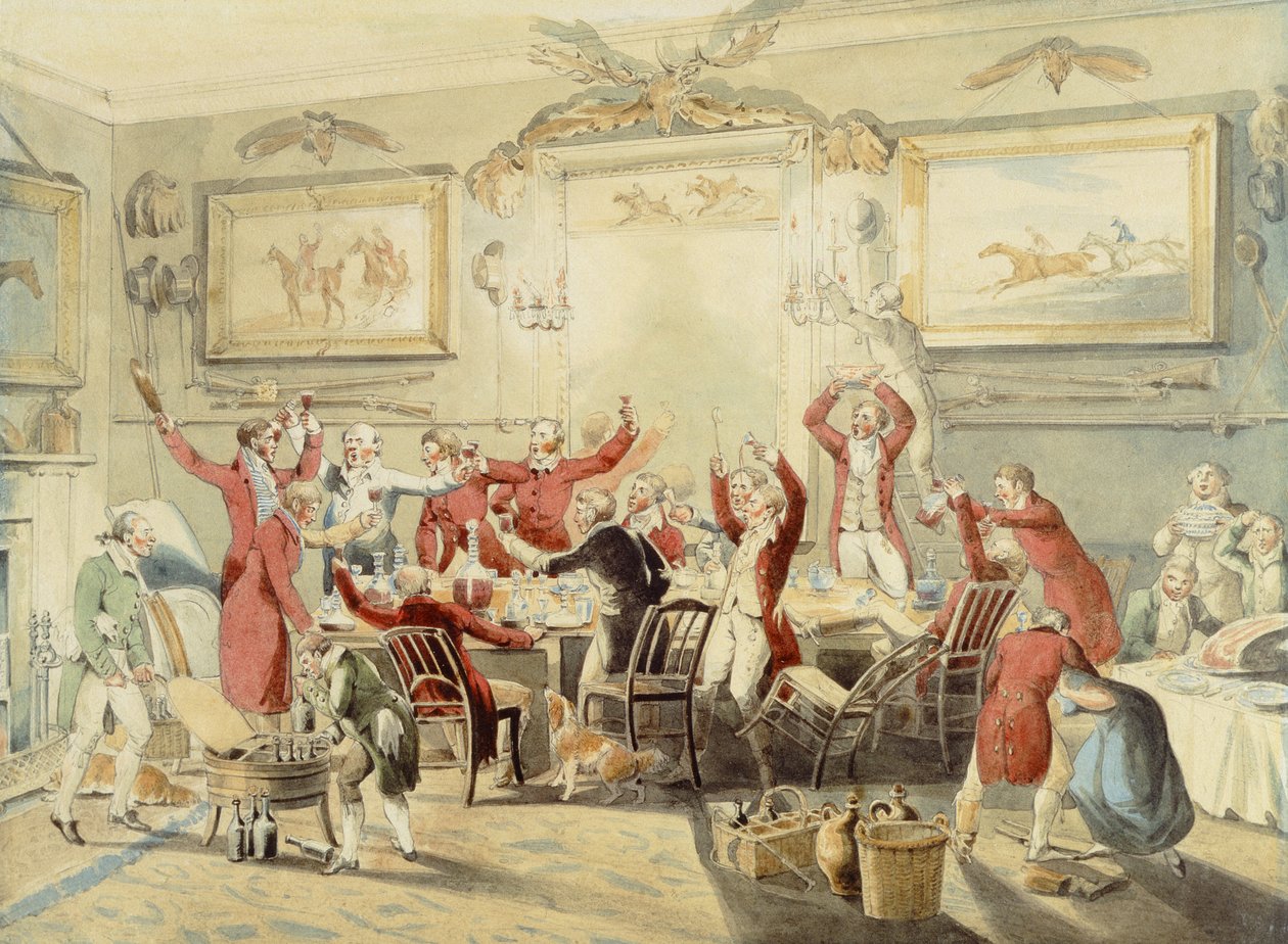 صيد الثعالب: The Toast (قلم رصاص ومرحاض على ورق) بواسطة هنري توماس الكين