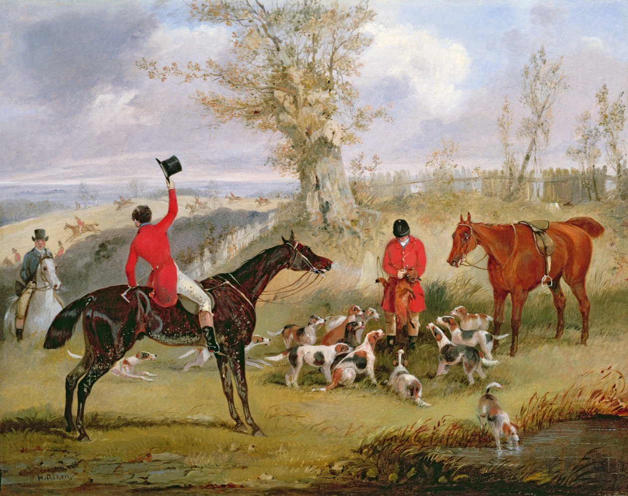 Hunting Scene: The Death بواسطة هنري توماس الكين