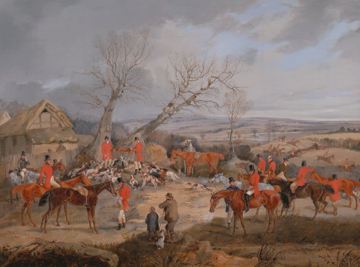 مشهد الصيد: القتل ، كاليفورنيا. 1840. بواسطة هنري توماس الكين